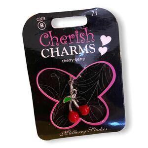 Cherish Charms Cherry Berry Cherries Charm Bracelet NEW NWT‎